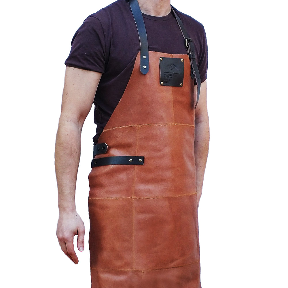 Universal Lederschürze - Braun