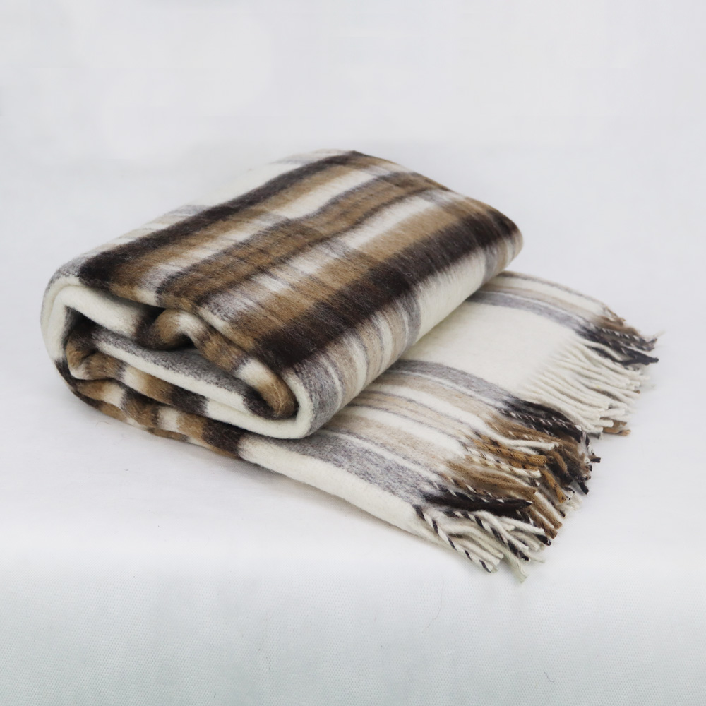 Merino-Wolldecke Mocca