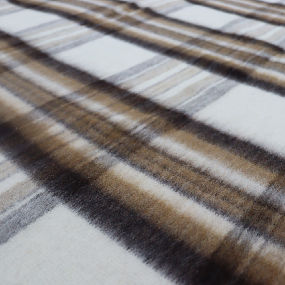 Merino-Wolldecke Mocca – Ansicht 2