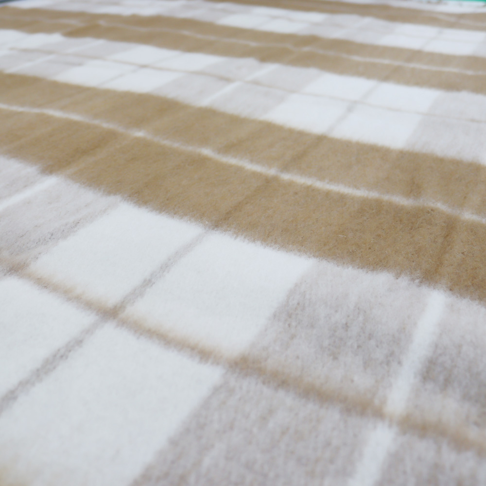 Merino-Wolldecke Camel – Ansicht 2