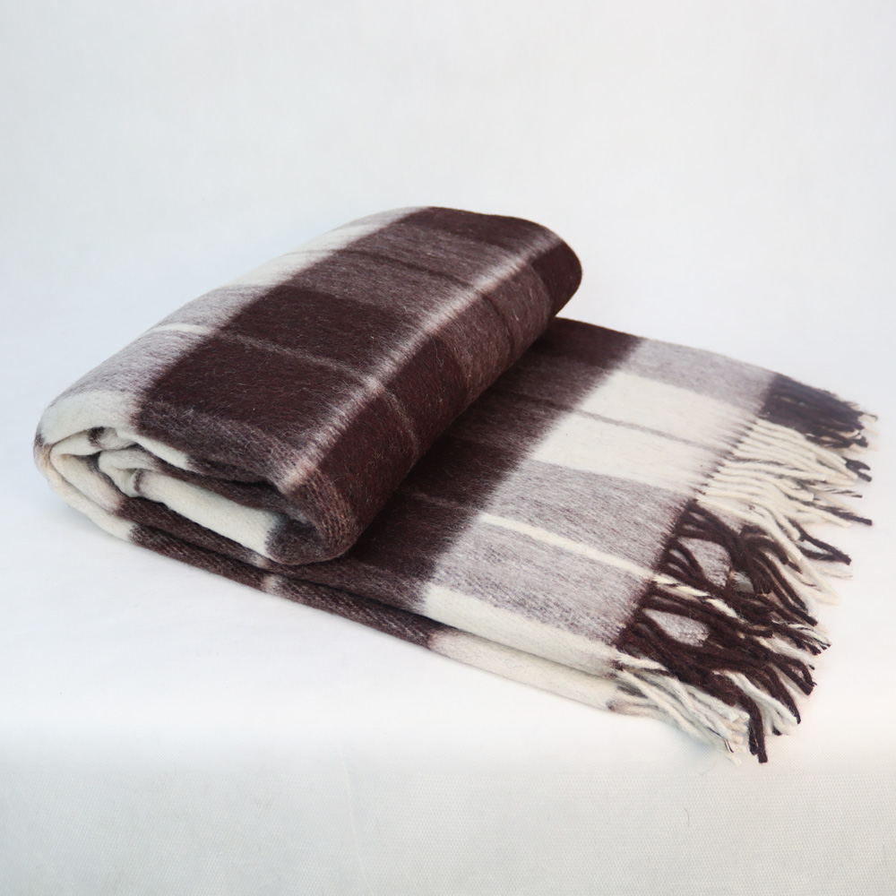 Merino-Wolldecke Chocolate