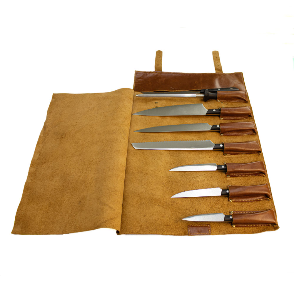 Messerrolle aus Leder – Smart – Ansicht 3 Messerrolle aus Leder – Smart – Ansicht 3