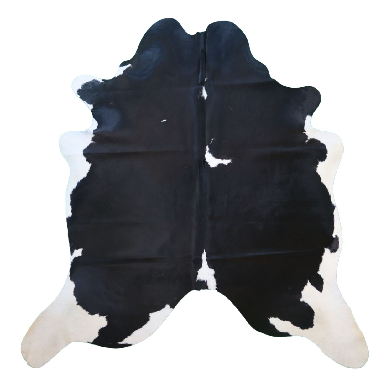 Kuhfell 593 mit schwarz-weißer Zeichnung, 240 × 215 cm